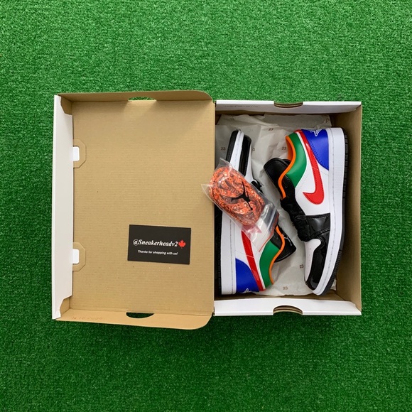 🍭⚫️*NEW* Air Jordan 1 Low “Multi-Colour” (W) - Picture 9 of 10